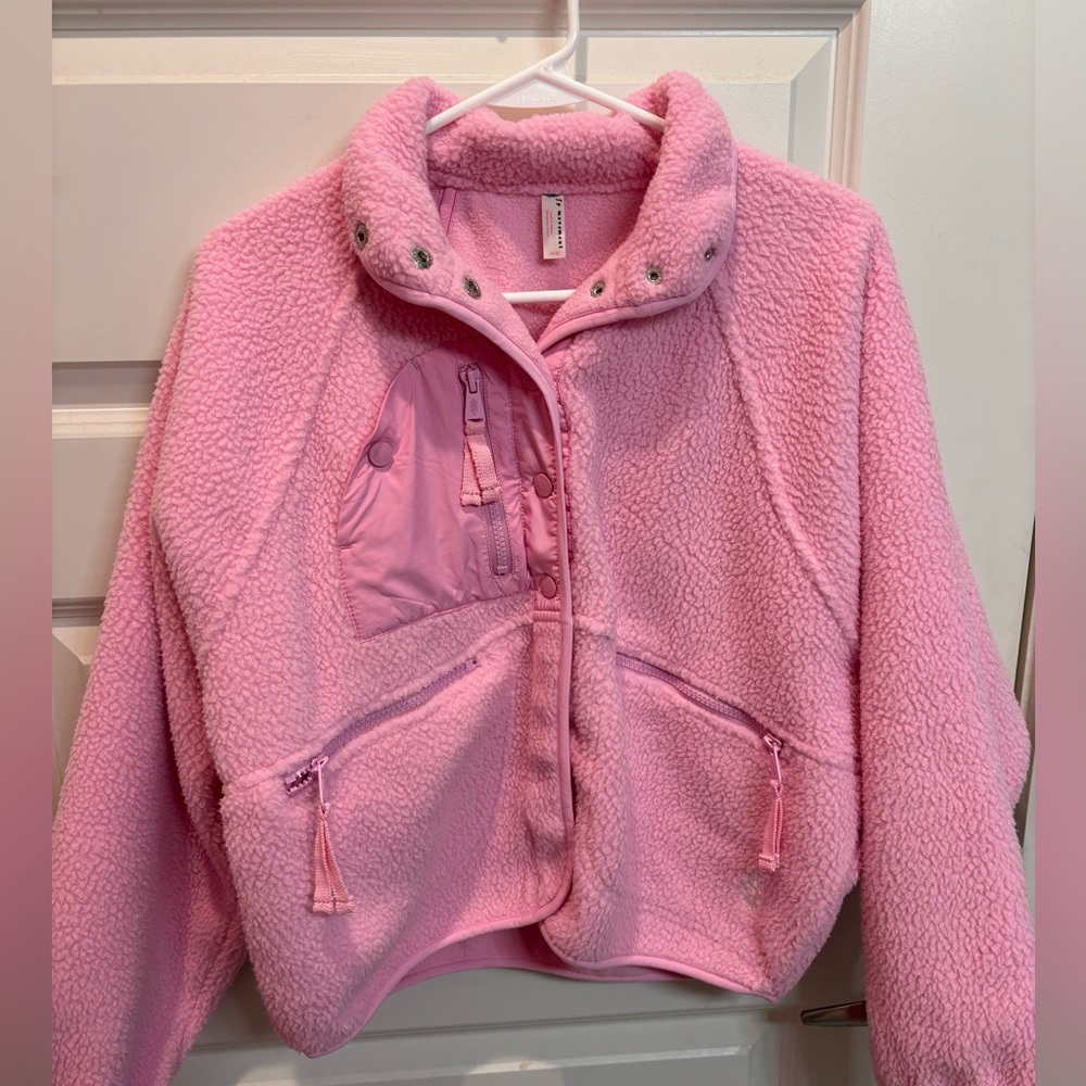 Free People Hit The Slopes Pullover Prism Pink
